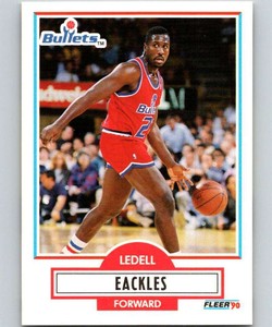 1990-91 Fleer #191 Ledell Eackles Bullets NM-MT 