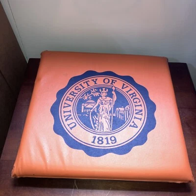 老式弗吉尼亚大学体育场座垫 UVA 橙色和蓝色 — 第 1/4 张图片