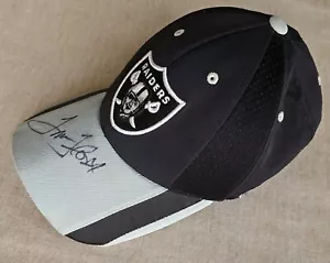 Gorra de béisbol autografiada de los Raiders NFL Tom Flores fútbol americano - Imagen 1 de 6