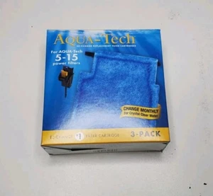 AQUA-Tech ~ EZ Change ~ 3 Replacement Filter Cartridges For 5-15 Power Filters  - Picture 1 of 2
