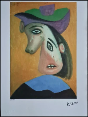 PABLO PICASSO * The weeping..* 28 x 38 cm * signed lithograph*limited # 154/250 - Bild 1 von 4