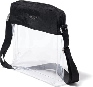 Bandolera Baggallini Transparente Resistente al Agua Estadio con Correas Ajustables Negras - Imagen 1 de 3