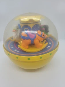 Bola de campanario Fisher Price Años 80 Roly Poly de colección juguete retro retro caballo oso cisne - Imagen 1 de 5