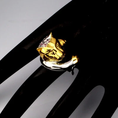 925 Sterling Silver Ring Round Ruby Natural Gemstone Jewelry Tiger Size 8.5 - Image 1 of 4