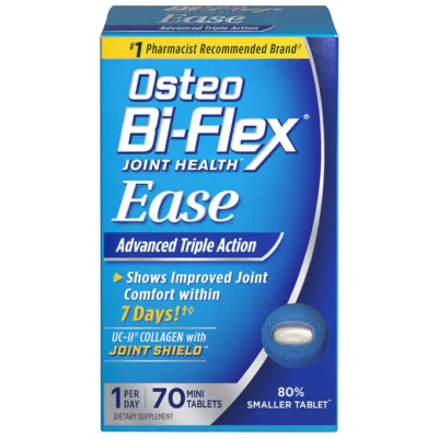 Comprimidos Osteo Bi-Flex Ease para mejorar la salud y la comodidad de las articulaciones - 70 comprimidos Foto 1 de 3