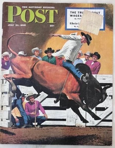 Saturday Evening Post magazine July 21, 1945 - Cover Only - art by Ludekens - Imagen 1 de 1