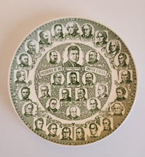Kettlesprings Kilns Vintage 10-inch Our Nation's Presidential Plate JFK (1961)