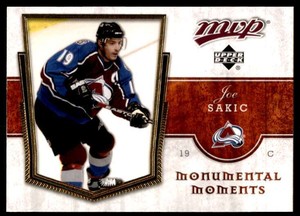2007-08 MONUMENTAL MOMENTS JOE SAKIC COLORADO AVALANCHE #MM1 ALL-STARGAME