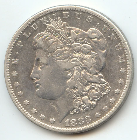 1883-S Morgan Silver Dollar, Scarce S Mint, VF-XF Details Cover