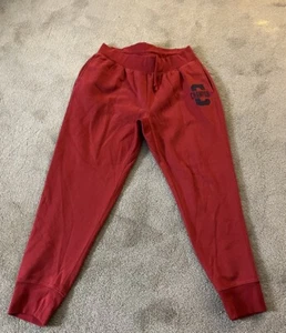 Champion Men 100% AUTHENTIC sweat pants size XL Red Logo 34” Waist 28” Ins. - Picture 1 of 5