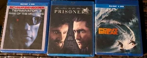 3 Pack Action Blu-rays- Prisoners Hugh Jackman -Terminator 3 - Point Break- New - Picture 1 of 4