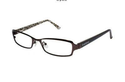 NEW Bebe Aglow BB5009 Eyeglass Frame 53/17-135 Smoked Topaz