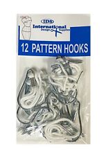 12 Pattern Hooks. Use to hang permanent patterns made from oaktag, manila paper