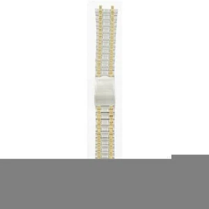 Seiko Man's 21mm Two Tone Stainless Steel WatchBand 4139XB 7N43-8171 - Picture 1 of 5
