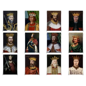 Portraits of Kings of England Poster Fabric Prints A3 Size Wall Art Home Decor - Picture 1 of 45
