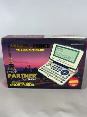 ECTACO PARTNER EF400T ENGLISH - FRENCH  TALKING DICTIONARY/BUSINESS ORGANIZER - Image 1 of 4