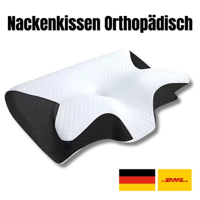 ⭐⭐⭐Nacken Therapiekissen Memory Schaum Anthrazit Orthopädisch Ergonomisch - Bild 1 von 4