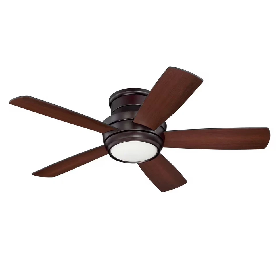 Craftmade TMPH44OB5 Tempo Hugger Ceiling Fan with Blades & LED Kit in Oiled - Image 1 of 2