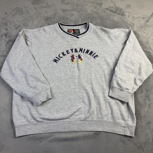 Sudadera Mickey Unlimited Para Hombre Extra Grande Gris Mickey Minnie Cuello Redondo - Imagen 1 de 14
