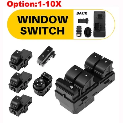 Interruptor de ventana + cerradura de puerta + control de espejo para GMC Sierra Chevrolet Silverado Foto 1 de 4