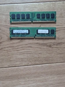 RAM 2 Go (2 x 1 Go) 240 broches DDR2-667 PC2-5300 Samsung - Photo 1/1
