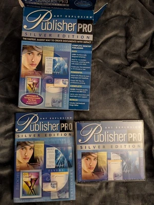 PC de colección Nova Art Explosion Publisher PRO edición plateada Windows 98/XP/ME completo Foto 1 de 4