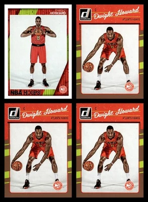 Lote de 4 cartas Dwight Howard 2016 Atlanta Hawks NBA Hoops Donruss Foto 1 de 4