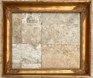 CADRE STYLE XIXè SCULPTÉ BOIS STUC EMPIRE DIM 20F ORIGINAL FRAME 73x60cm - Picture 1 of 6