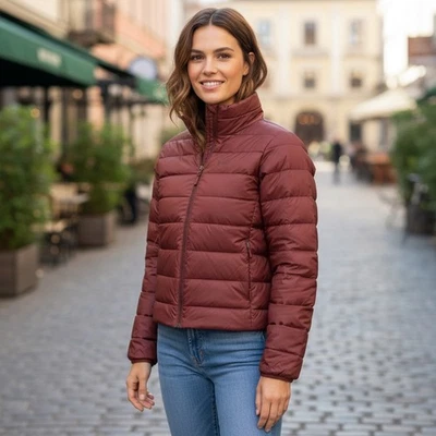 Chaqueta acolchada REI 650 para mujer XS de nailon rojizo aislada a prueba de viento Foto 1 de 4