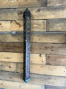 Antiguo indicador de piso de elevador industrial de hierro fundido flechas de latón antiguo salvamento - Imagen 1 de 10