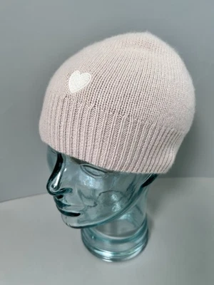 GORRO DE MALHA 100% CASHMERE COM CORAÇÃO EM EXCELENTE ESTADO USADO! - Imagem 1 de 4