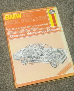 BMW 320 320i 323i 325i 6-CYL (E21 E30 SERIES) 1977-87 OWNERS WORKSHOP MANUAL - Picture 1 of 8