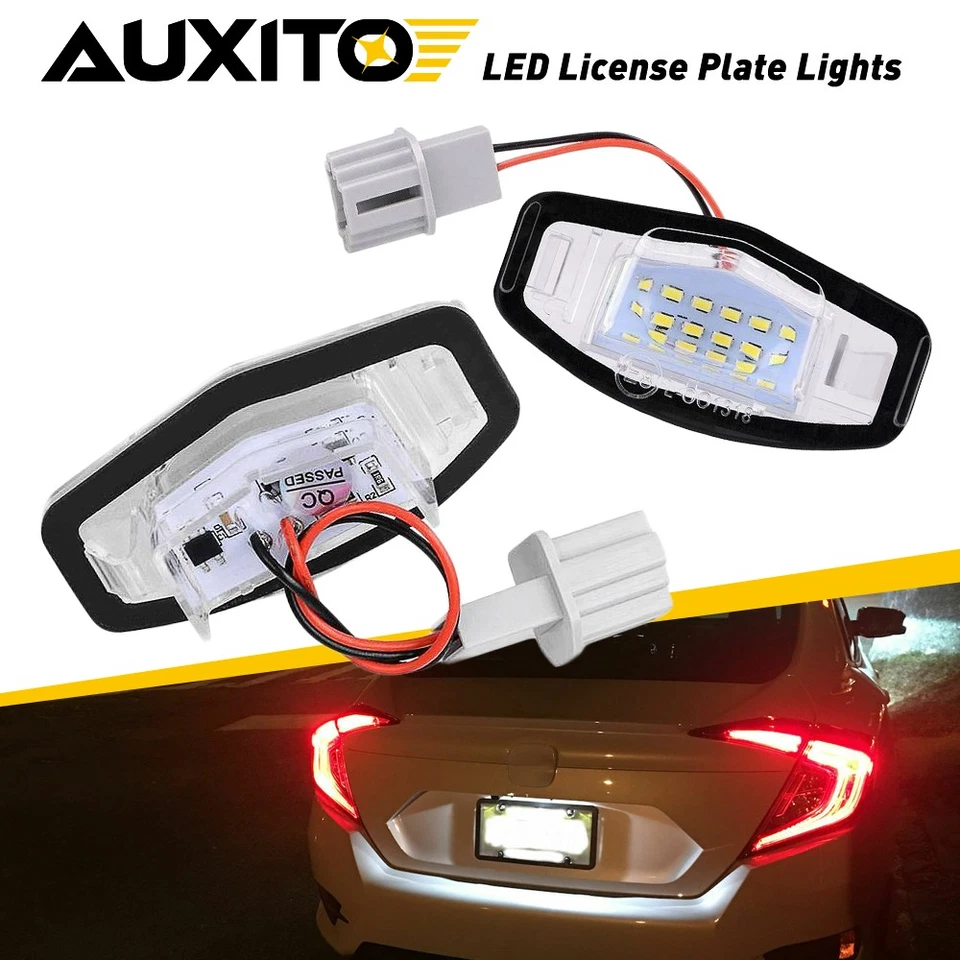 Kit completo de luces LED blancas para matrícula para Acura RL 2004-2008 Acura TL 1999-2007 Foto 1 de 4