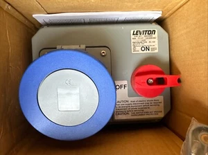 🔴Leviton 560MI9W 60Amp 3-Phase 4P 120/208V Mechanical Watertight Pin & Sleeve - Picture 1 of 3