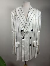 Anine Bing Jackets & Coats Anine Bing Ryan Pinstripe Black And White Blazer, L