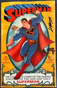 SUPERMAN #1~1939 REPRINT~SIGNED & SKETCH~LOBOS~NYCC EXCLUSIVE~LTD ED - Picture 1 of 8