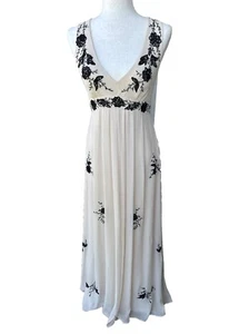 Temperley London Designer Silk & Lace Embellished Maxi Dress Gown - Picture 1 of 8