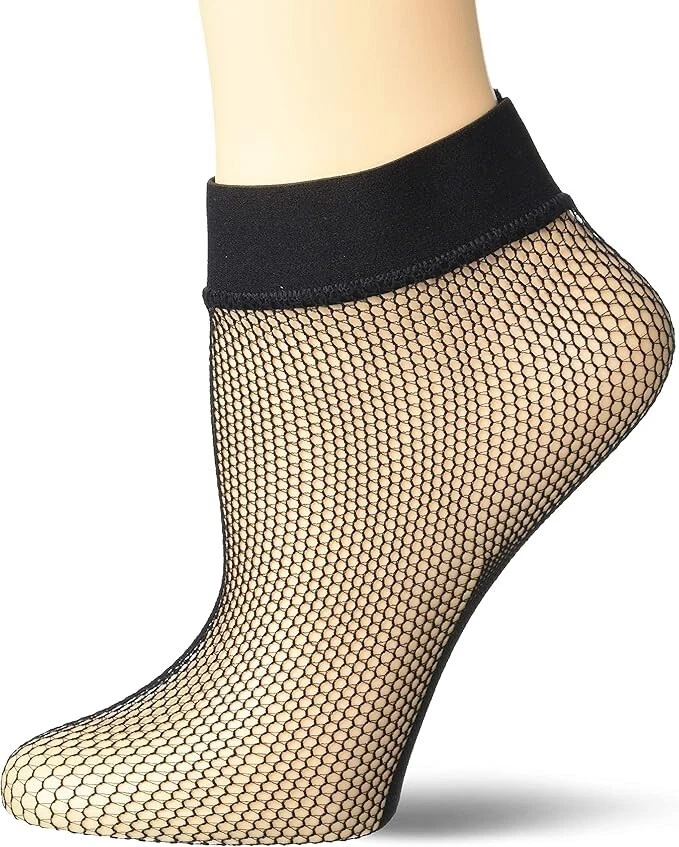 HUE Women's Fishnet Anklet One Size Black - Image 1 of 1