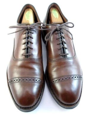 Oxford Allen Edmonds "FIFTH AVENUE" Puntera 10 E Chile Oscuro USADOS UNA VEZ (484N Foto 1 de 4