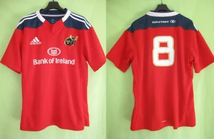 Maillot Rugby Munster 2013 Adidas Bank Of Ireland Jersey #8 England - L - Picture 1 of 6