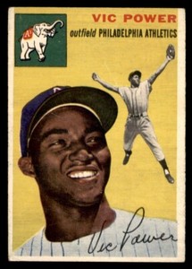 1954 Topps Baseball #52 Vic Power VG *f1