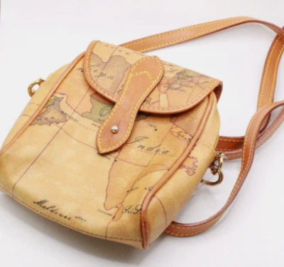 Cartera Bandolera Alviero Martini Mapa Cuero Foto 1 de 4