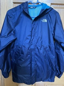 Boys North face dry vent navy full zip jacket with hood size L 14-16 EUC - Picture 1 of 4