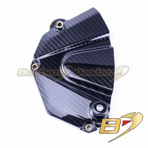 2006-2007 Yamaha R6 Carbon Fiber Sprocket Cover Case Cover Guard Twill Weave - Foto 1 di 2