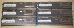 Lot of 6 Hynix 4GB PC3-10600R 1333MHz DDR3 ECC Server RAM HMT151R7TFR4C-H9 D7 - Picture 1 of 3