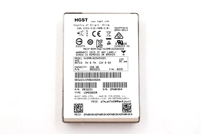 HGST HUSMR1625ASS201 250GB 2.5" 12Gb/s MLC SAS Solid State Drive P/N: 0B32231 - Image 1 of 3