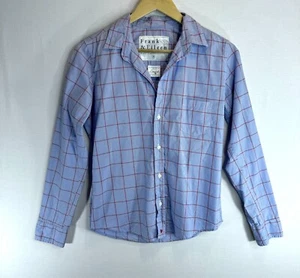 Frank and Eileen Shirt Blue Red Plaid Barry Button Up Chest Pocket size S - Picture 1 of 5