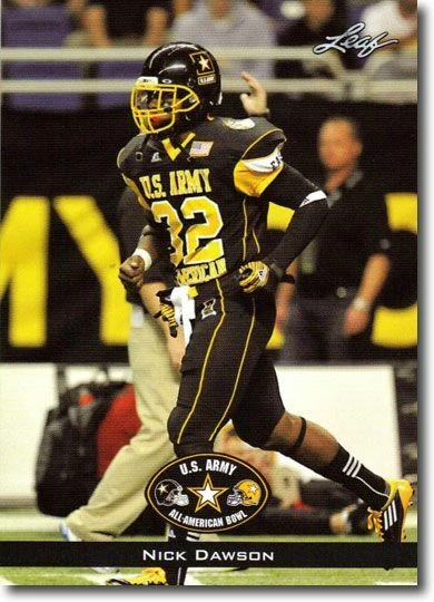 (25) 2012 NICK DAWSON Leaf U.S. Army Aflac All-American RC's LOUISVILLE  - Image 1 of 1