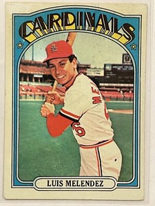 1972 Topps Luis Melendez #606 Vintage Baseball St. Louis Cardinals