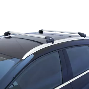 2017 Renault Grand Scenic ALU VIVA 2 INTEGRATED SILVER BARS w/ KEY - Picture 1 of 1